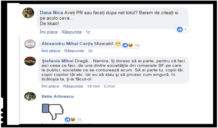 Paradox! Cititorii editurii Nemira îi doresc acesteia să trăiască vremurile distopice dn cărțile SF pe care le publică! Ăsta da blestem!