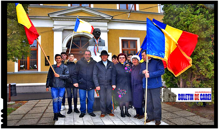 15 martie 2019: La Carei a fost cinstită memoria Eroului Național Avram Iancu și a ideologului Revoluției pașoptiste, Simion Bărnuțiu, Foto: Buletin de Carei