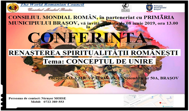 Conferință la Brașov: ”RENAȘTEREA SPIRITUALITĂȚII ROMÂNEȘTI”