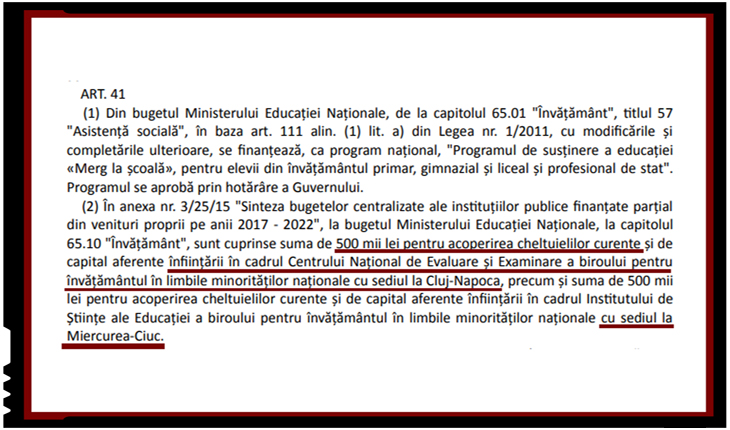 Guvernul oferă noi instrumente de maghiarizare UDMR-ului: centre specializate la Cluj și Miercurea Ciuc pentru învățământul în limbile minorităților naționale