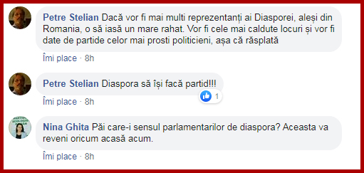 După basarabeni și diaspora românească din SUA vrea reprezentare prin grup parlamentar în România, Foto: captură facebook