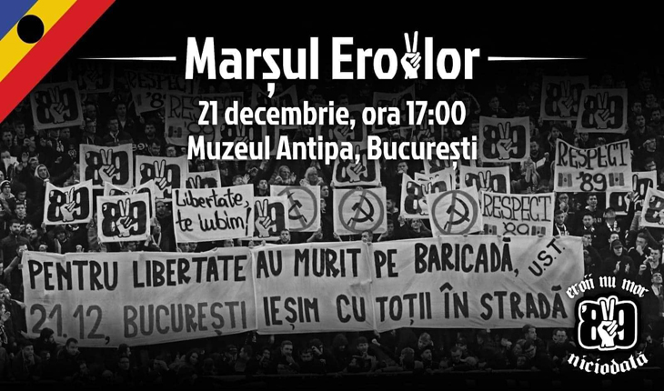 Tineri din întreaga țară comemorează Revoluția Română