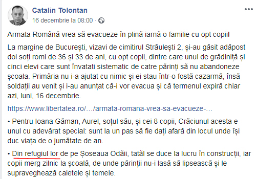 Foto: captură Facebook / Cătălin Tolontan