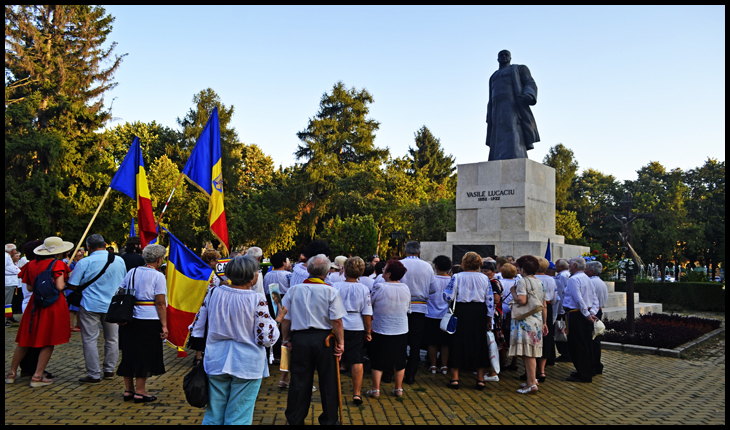 Monumentul lui Vasile Lucaciu de la Satu Mare, 30 august 2019, Foto: Glasul.info