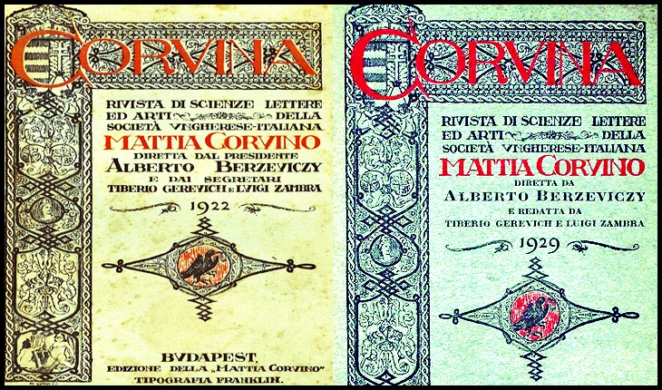  Revista "Corvina", organ al Societății Ungaro-Italiene "Mattia Corvino" 