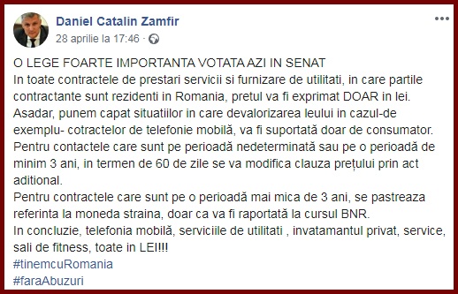 Foto: captură facebook / Daniel Catalin Zamfir