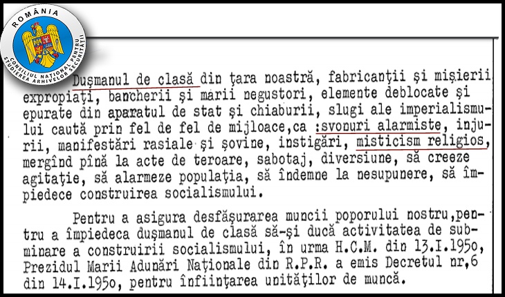 Șocant! Ordinul împotriva “dușmanului de clasă” din 3 aprilie 1950, ciudat de asemănător cu ideile “progresiste” de azi