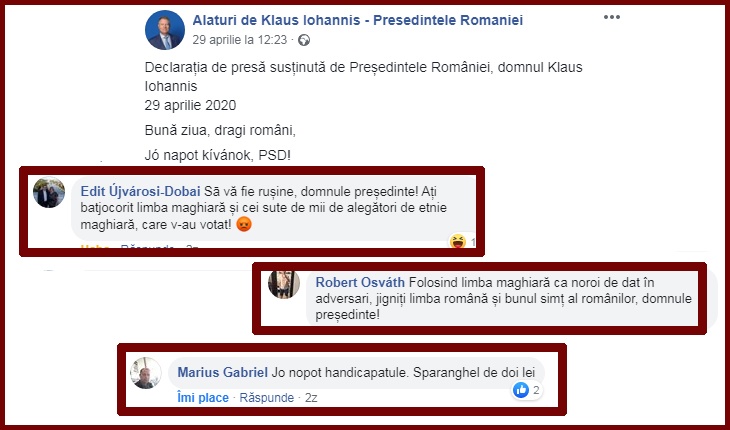 Foto: captură facebook / Klaus Iohannis