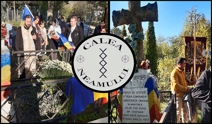 De Sfinții Arhangheli Mihail si Gavriil au răsărit florile românismului la Vladiceni, Iași: copii îmbrăcați în haine naționale dăruite de Calea Neamului, filiala Iași