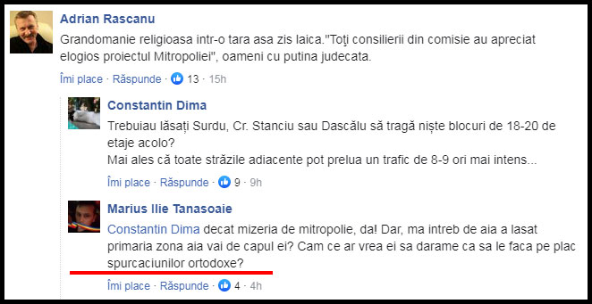 Foto: captură comentarii Ziarul de Iaşi