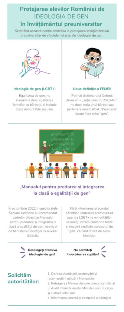 OCDL: PROTEJAREA ELEVILOR României de ideologia de gen în învățământul preuniversitar