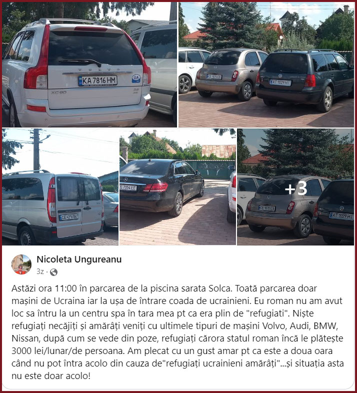 Românii disperați din cauza refugiaților: "Eu român nu am avut loc sa intru la un centru spa în țara mea pentru că era plin de "refugiați"", Foto: captura Facebook Nicoleta Ungureanu