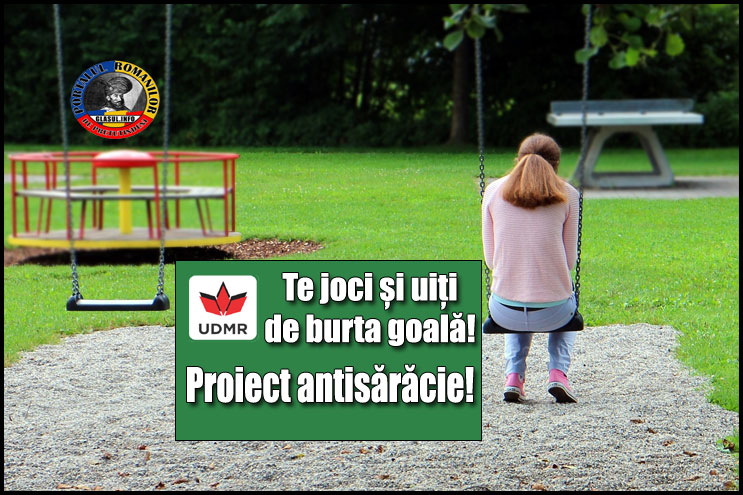 S-a amenajat un parc de joacă pentru “reducerea riscului de sărăcie”? S-a întâlnit hoțul cu prostul?