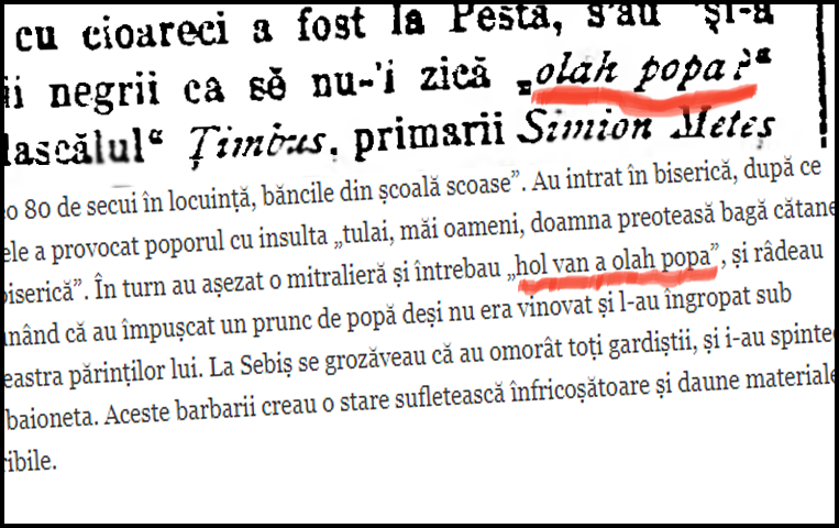 La 6 Noiembrie 1918 pr. Ioan Coman din Sita Buzăului este condamnat la moarte prin spânzurătoare, pentru trădare de “patrie”, după trei ani de temniţă în Ungaria