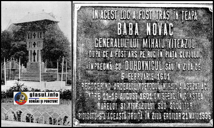 La 21 Mai 1936 a fost ridicată la Cluj o troiță în memoria lui Baba Novac