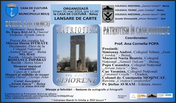 Lansare de carte: “Patriotism în case bihorene”