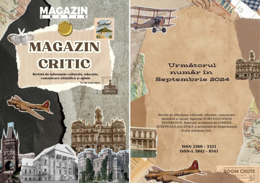 În curând va fi editat numărul 86 al ediției aniversare MAGAZIN CRITIC!