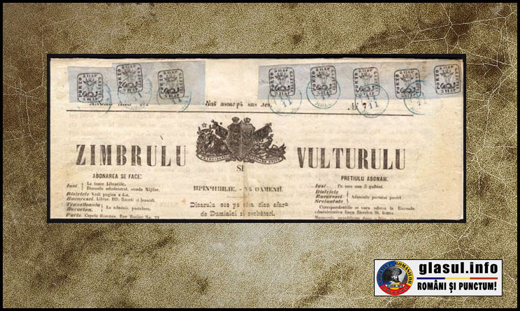 11 Noiembrie 1858 - Un exemplar al ziarului Zimbrulu și Vulturulu, tipărit în această zi, va deveni în 2006 cel mai scump ziar din lume