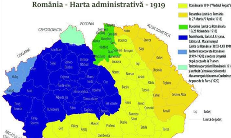 2 Ianuarie 1919 – Consiliul Dirigent al Transilvaniei decide organizarea administrativă a teritoriilor unite cu România