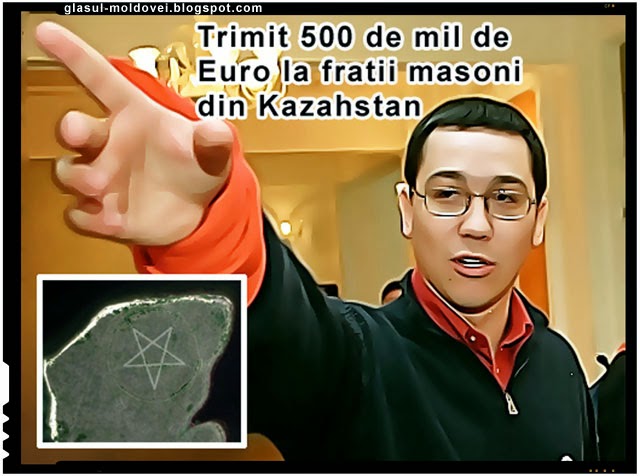 Ponta a facut cadou 500 mil de Euro masonilor din Kazahstan