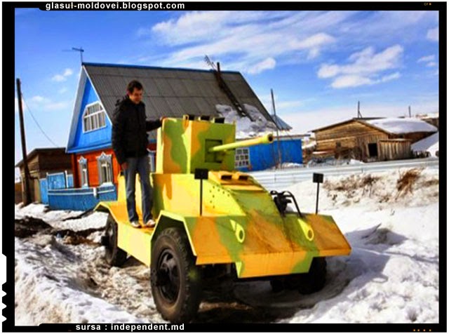 Un rus si-a facut propria divizie de tancuri si blindate