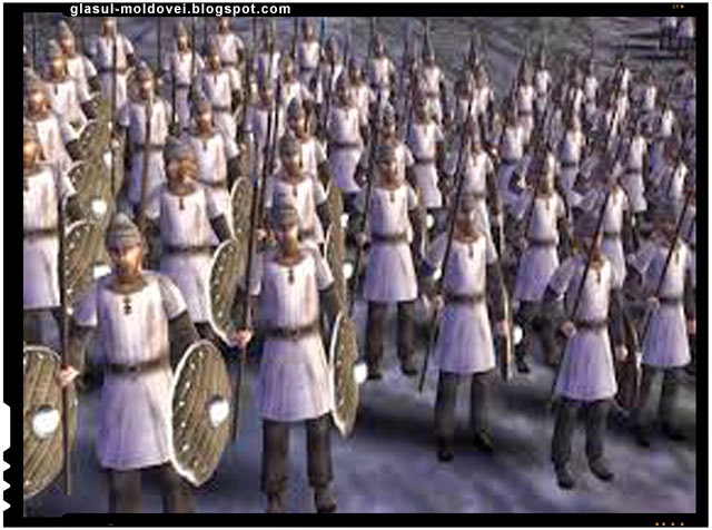 soldati Foederati din tribul Anglilor , primii dintre ei au ajuns in secolul IV in estul Britaniei.