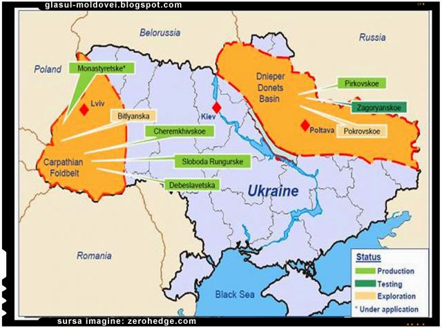 Lupta pentru gazele de sist din Ucraina