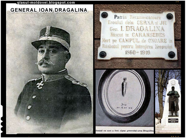 Generalul erou Ion Dragalina, mort in luptele de pe Valea Jiului