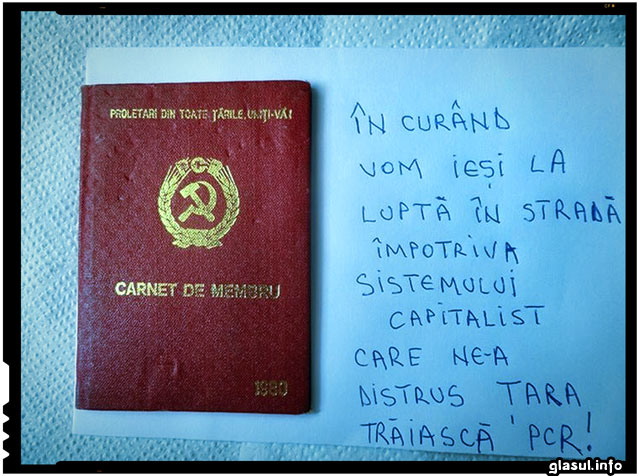 Atentie! Comunismul are tendinte de a reinvia in Romania! NU, nu este vorba de Ponta!, sursa foto: facebook.com/draza.ruma
