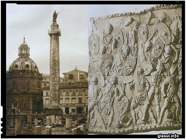 Pe 12 mai 113 a fost inaugurata in forumul roman Columna lui Traian