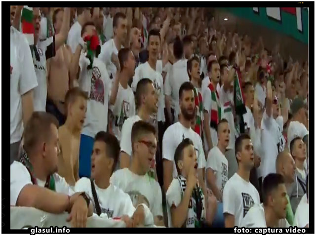 Sovinism si xenofobie la meciul de fotbal dintre Legia si Botosani, foto: captura video