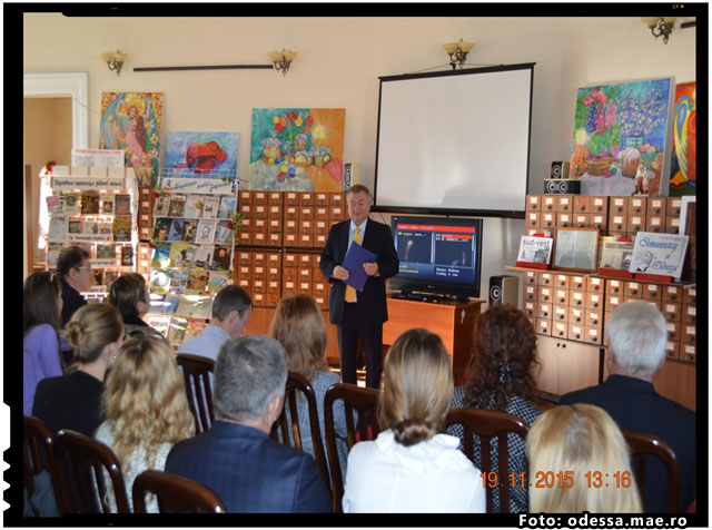 Mihai Eminescu omagiat la Odesa prin lansarea cartii publicistului Vadim Bacinschi