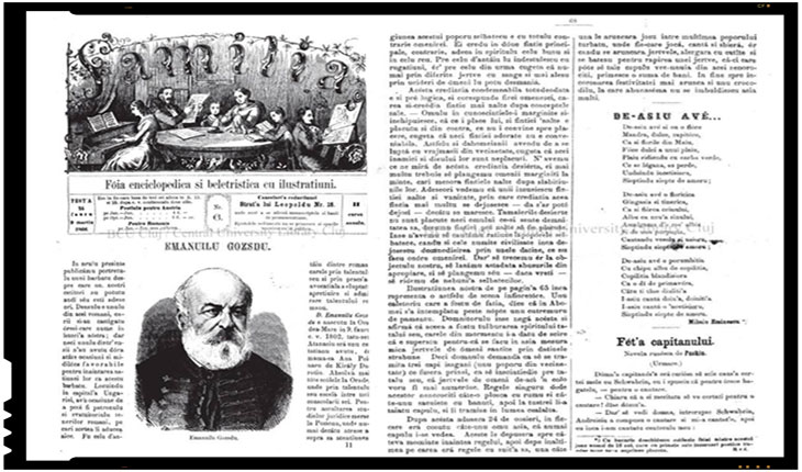 Pe 9 martie 1866 Mihai Eminescu debuta in revista Familia. Acum, autoritatile incompetente din Romania au pierdut poezia de debut a lui Eminescu!
