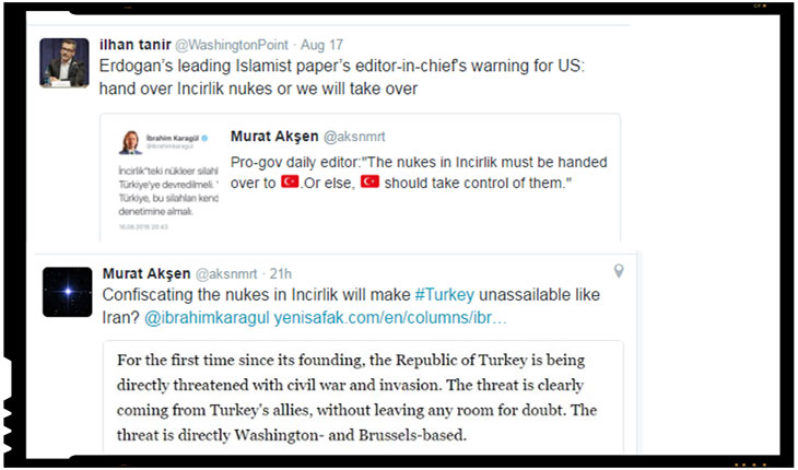 Se ingroasa gluma! Turcia ameninta ca daca nu i se vor ceda armele nucleare de la Incirlik si le va lua singura