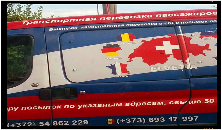 In ciuda ambasadorului James Pettit, „rusii” din Republica Moldova afiseaza ostentativ harti cu Romania Mare