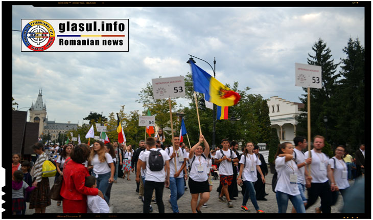 Din sute de trupuri tinere au rasunat la Iași cuvintele "Basarabia e România!" și "Unirea face Puterea!"