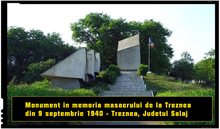 Monument in memoria masacrului de la Treznea din 9 septembrie 1940 - Treznea, judetul Salaj