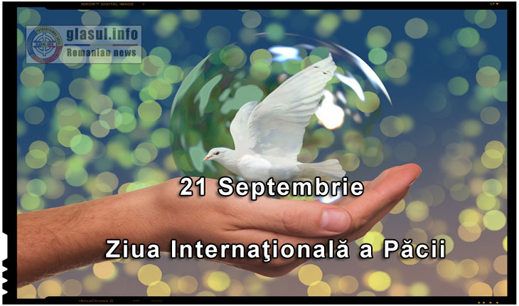 În acest an, Ziua Internaţională a Păcii este celebrată sub tema "Împreună pentru pace: respect, siguranță și demnitate pentru toți"