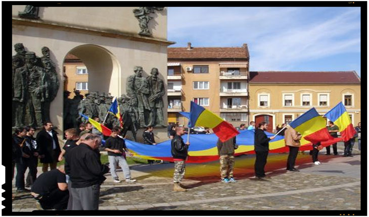 Noua Dreaptă: "Este o ruşine faptul că sunt comemoraţi la Arad cei 13 generali vinovaţi de crime împotriva românilor", Foto:nouadreapta.org