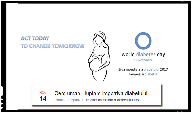 14 noiembrie – Ziua mondiala a diabetului