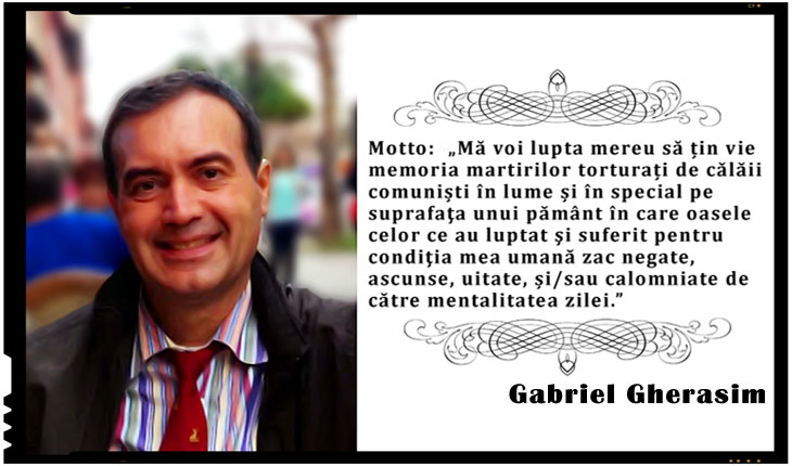 Gabriel Gherasim: „Mă voi lupta mereu să țin vie memoria martirilor torturați de călăii comuniști în lume..."