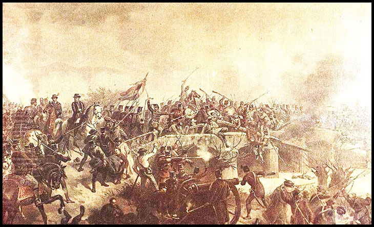 La 9 februarie 1849 a avut loc Bătălia de la Simeria între trupele austriece susţinute de miliţiile româneşti şi trupele maghiare