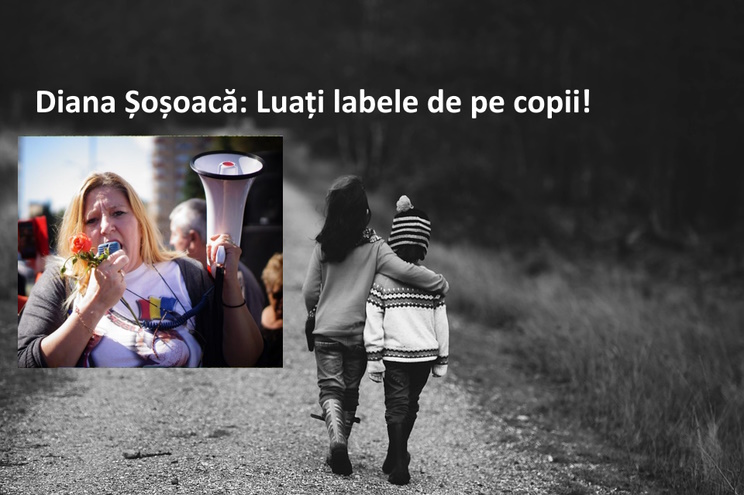 Diana Iovanovici-Șoșoacă: Luați labele de pe copii!