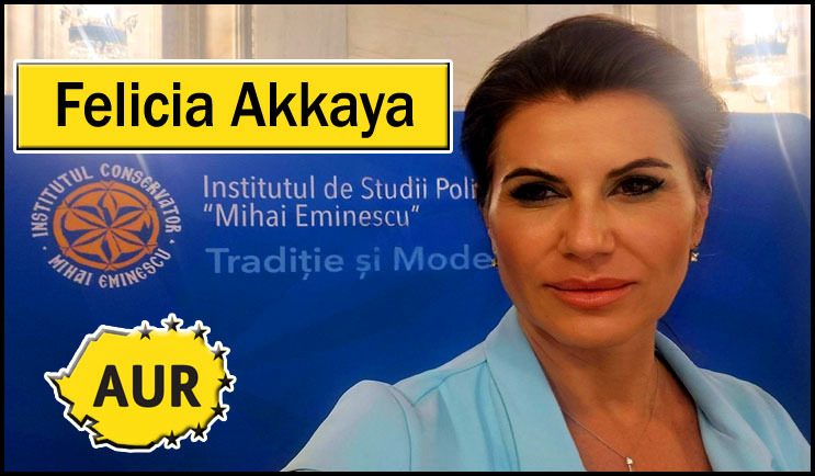 După Fritz, Clotilde Armand și Allen Coliban, AUR o propune la europarlamentare pe Akkaya Felicia?, Foto: https://www.facebook.com/felicia.akkaya