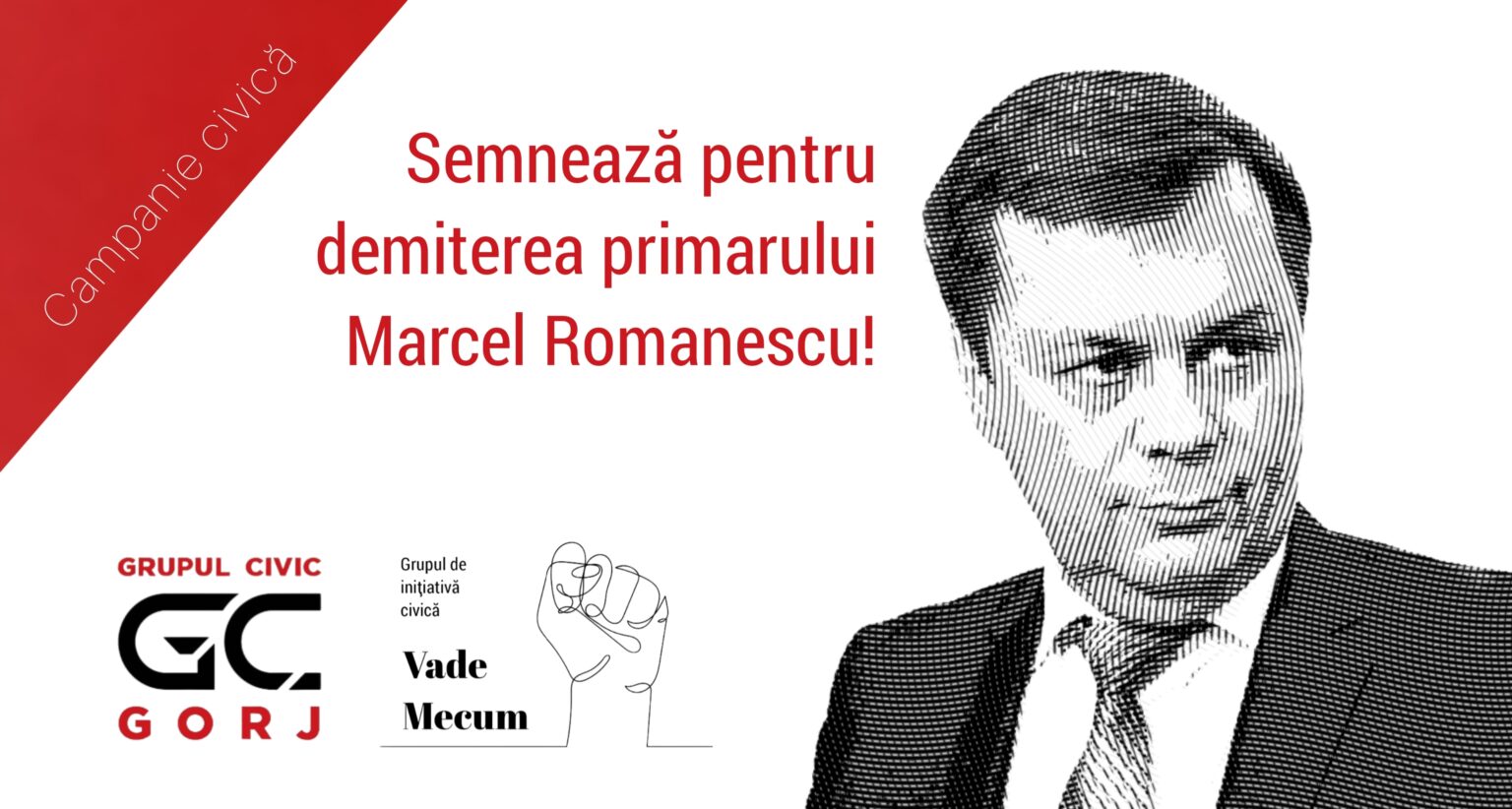 Grupurile civice din Târgu Jiu adună semnături pentru demiterea primarului Marcel Romanescu