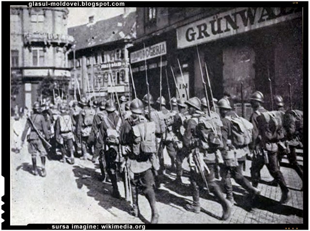 Armata Romana intrand in Budapesta