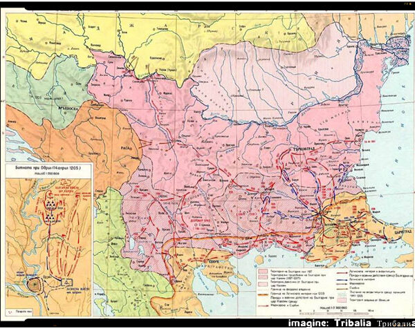 Țaratul româno-bulgar în timpul domniei țarului Ioniță Caloian (1197-1207), foto: facebook.com/pages/Tribalia