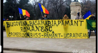 FOTO – Basarabenii protestează pentru a susține poporul ucrainean