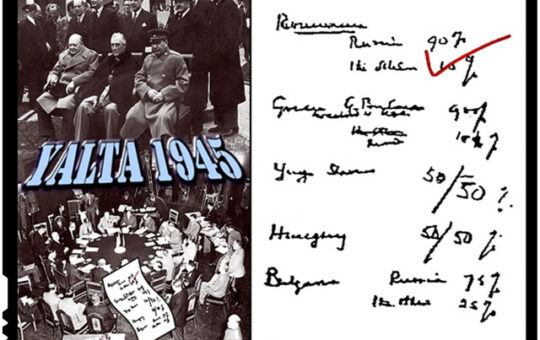 Conferinţa de la Yalta, 4-11 februarie 1945, imagine: art-emis.ro