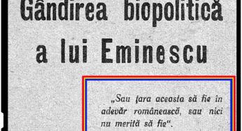 Eminescu, urias al romanismului